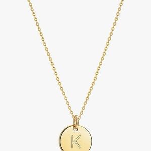 Gold Initial Pendant Necklace MULTIPLES AVAILABLE
